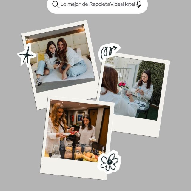 ¿Qué es lo mejor de Recoleta Vibes? 🤍
Compartir momentos, disfrutar de un desayuno rico y encontrar ese espacio para relajarte durante tu viaje.
Porque una buena estadía también se construye con pequeños momentos.
📍 Recoleta Vibes Hotel