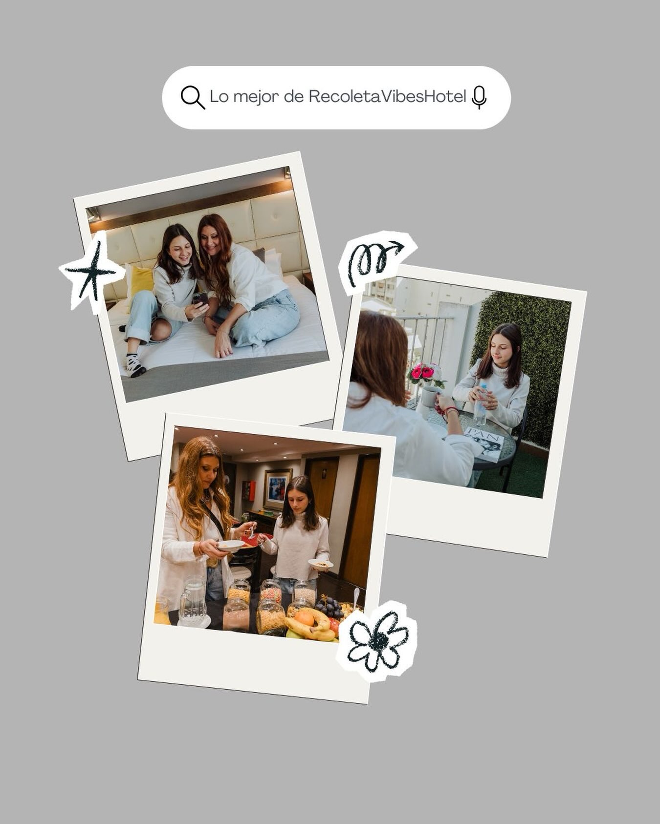 ¿Qué es lo mejor de Recoleta Vibes? 🤍
Compartir momentos, disfrutar de un desayuno rico y encontrar ese espacio para relajarte durante tu viaje.
Porque una buena estadía también se construye con pequeños momentos.
📍 Recoleta Vibes Hotel