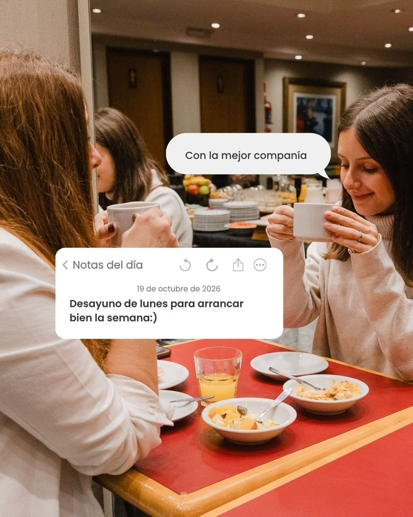 Los lunes se disfrutan más con un buen desayuno y la mejor compañía. ☕🤍
Una charla, algo rico para comer y un momento para compartir antes de salir a recorrer Buenos Aires.
📍 Recoleta Vibes Hotel